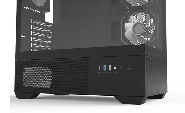 Zalman Корпус Chronix V2 без БЖ, 1xUSB3.0, 1xUSB2.0, 1x Type C, 2x120мм ARGB Reverse, 4x120мм ARGB, VGA 410мм, LCS ready, TG Side/Front Panel, ATX, чорний CHRONIXV2BLACK фото