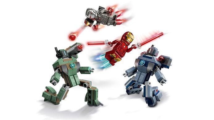 LEGO Конструктор Super Heroes Залізна людина та Бойова Машина проти Хаммер Дронів 76320 фото