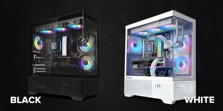 Zalman Корпус Chronix V2 без БЖ, 1xUSB3.0, 1xUSB2.0, 1x Type C, 2x120мм ARGB Reverse, 4x120мм ARGB, VGA 410мм, LCS ready, TG Side/Front Panel, ATX, чорний CHRONIXV2BLACK фото
