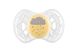 Пустушка Nuvita 7085 Air55 Cool симетрична 6m+ "LOVE" жовто-сіра 1 - магазин Coolbaba Toys