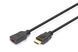 Digitus Кабель HDMI High speed + Ethernet (AM/AF) 2.0м, чорний 1 - магазин Coolbaba Toys