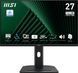 MSI Монітор MSI 27" PRO MP275PG D-Sub, HDMI, MM, IPS, 100Hz, 4ms, sRGB 95%, AdaptiveSync, Pivot 1 - магазин Coolbaba Toys