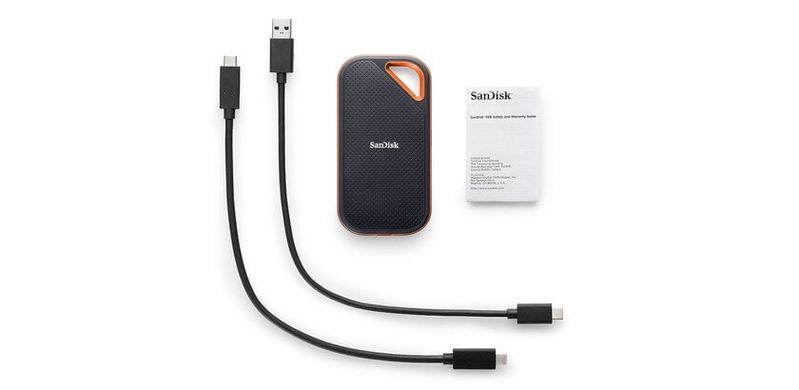 SanDisk Портативний SSD 2TB USB 3.2 Gen 2x2 Type-C E81 R2000/W2000MB/s IP55 SDSSDE81-2T00-G25 фото
