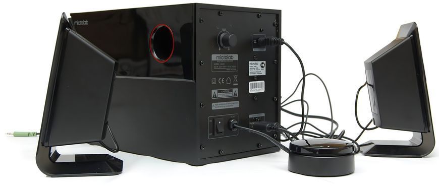 Microlab Акустична система M-200 2.1, 40W, mini-jack, чорний M-200 фото