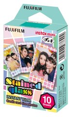 Фотопапір Fujifilm COLORFILM INSTAX MINI STAINED GLASS (54х86мм 10шт) - купити в інтернет-магазині Coolbaba Toys