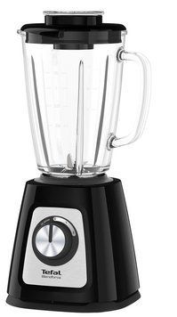 Блендер Tefal стаціонарний Blendforce, 800Вт, чаша-1750мл, скло, чорний BL435831 фото