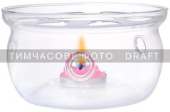 ARDESTO Підставка для заварника зі свічкою, 12,5 х 6,4 см, боросилікатне скло AR1900GBC фото