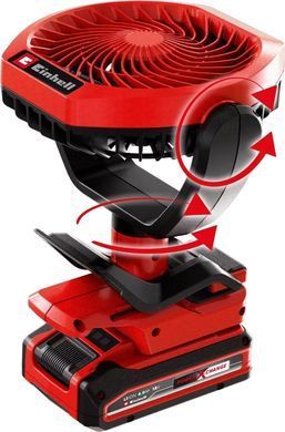 Einhell Вентилятор акумуляторний GC-CF 18/110 Li - Solo, PXC, 18В, безщітковий, діам. 110 мм, 1500 м3/год, 3 режими, 0.48 кг (без АКБ і ЗП)