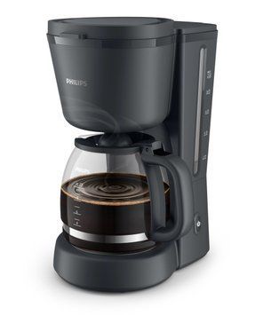 Philips Кавоварка крапельна Essentials Collection, 1.38л, мелена, підтримка температури, темно-сірий HD7430/90 фото