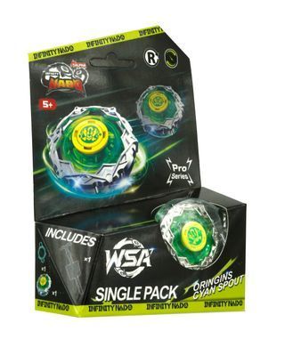 Infinity Nado Дзига VII Pro Series Single Pack Origins &laquo;Циановый Вихрь&raquo; (Cyan Spout) EU664621-3 фото