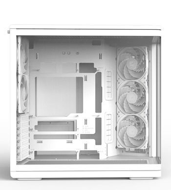 Zalman Корпус P60 без БЖ, 2xUSB3.0, 1x Type C, 3x120мм ARGB Reverse, 2x120мм ARGB, VGA 435мм, LCS ready, Curved Tempered Glass, Dual Chamber, ATX, білий P60WHITE фото
