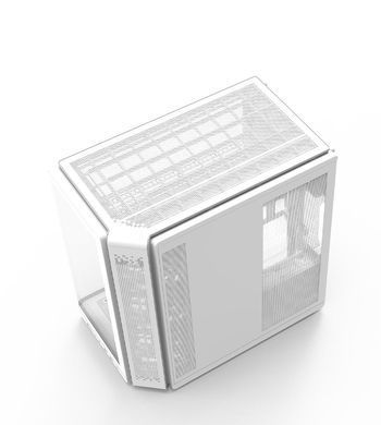 Zalman Корпус P60 без БЖ, 2xUSB3.0, 1x Type C, 3x120мм ARGB Reverse, 2x120мм ARGB, VGA 435мм, LCS ready, Curved Tempered Glass, Dual Chamber, ATX, білий P60WHITE фото