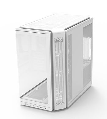 Zalman Корпус P60 без БЖ, 2xUSB3.0, 1x Type C, 3x120мм ARGB Reverse, 2x120мм ARGB, VGA 435мм, LCS ready, Curved Tempered Glass, Dual Chamber, ATX, білий P60WHITE фото
