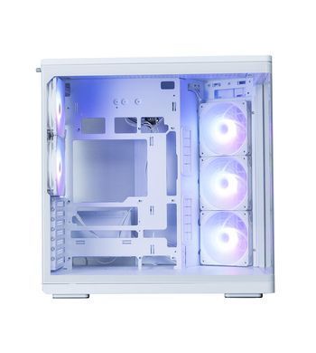 Zalman Корпус P60 без БЖ, 2xUSB3.0, 1x Type C, 3x120мм ARGB Reverse, 2x120мм ARGB, VGA 435мм, LCS ready, Curved Tempered Glass, Dual Chamber, ATX, білий P60WHITE фото