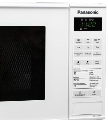Микроволновая печь Panasonic , 20л, 800Вт, гриль, дисплей, белый NN-GT261WZPE фото