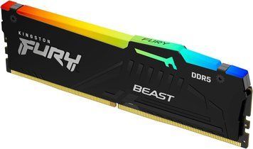 Kingston Пам'ять ПК Kingston DDR5 32GB 5600 FURY Beast RGB KF556C40BB2A-32 фото