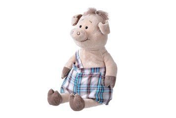 М'яка іграшка Same Toy Порося в комбінезоні 45 см THT706 фото