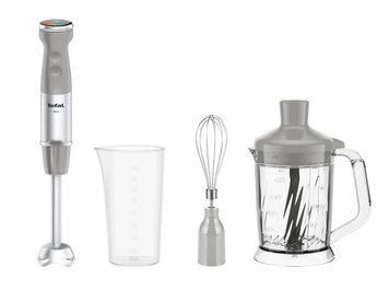 Tefal Блендер Tefal заглибний Quickchef+ 1000Вт, 3в1, чаша-800мл, чопер-1000мл, турборежим, сріблясто-сірий