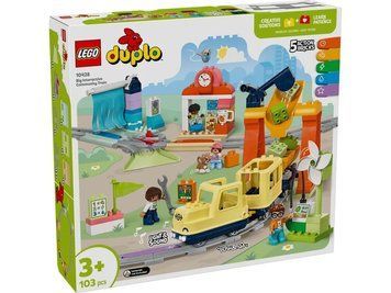 LEGO Конструктор LEGO DUPLO Town Великий інтерактивний громадський потяг 10428- фото