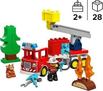 LEGO Конструктор LEGO DUPLO Town Пожежна машина зі шлангом і пожежником 10473 фото