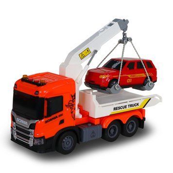 Игровой набор серии "Big Truck" &ndash; ЭВАКУАТОР SCANIA С МАШИНОЙ (свет, звук) 6408KS фото