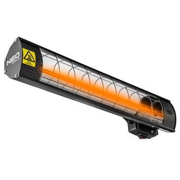 Інфрачервоний обігрівач Neo Tools, 2000Вт, 18м кв., 49.5х10.5х11см, IP65 90-031 фото