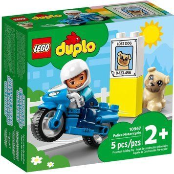 Конструктор LEGO DUPLO Town Поліцейський мотоцикл 10967 фото