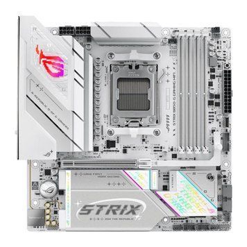 ASUS Материнcкая плата ROG STRIX B850-G GAMING WIFI sAM5 B850 4xDDR5 M.2 HDMI DP WiFi BT mATX белый 90MB1M30-M0EAY0 фото