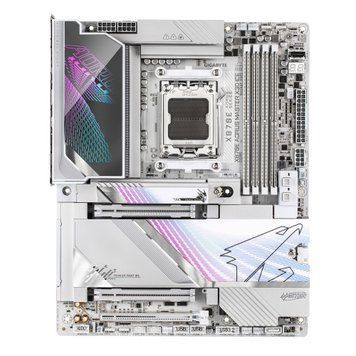Gigabyte Материнская плата X870E A MASTER X3D ICE sAM5 X870 4xDDR5 M.2 Wi-Fi BT HDMI DP ATX X870E_A_MASTER_X_ICE фото