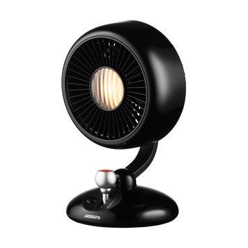 ARDESTO Вентилятор FT-F3600BL настольный, 12см, аккумулятор, подсветка, USB-A Type-C, чёрный