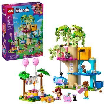 LEGO Конструктор LEGO Friends День народження кота і будинок на дереві 42666 фото
