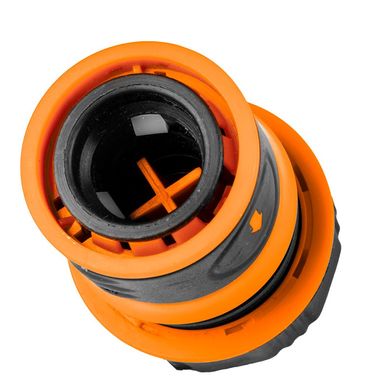 Neo Tools Конектор для шланга 3/4", з аквастопом, двокомпонентний 15-723 фото