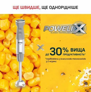 Tefal Блендер Tefal заглибний Quickchef+ 1000Вт, 3в1, чаша-800мл, чопер-1000мл, турборежим, сріблясто-сірий