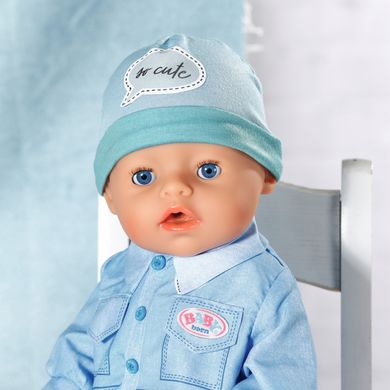 Набір одягу для ляльки BABY BORN - ДЖИНСОВИЙ СТИЛЬ (джинс. комбінезон, шапка, взуття) 832592 фото