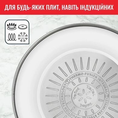 Tefal Сковорода ВОК Intuition, 28см, нержавіюча сталь B8171944 фото