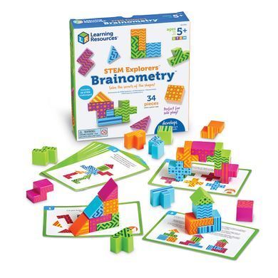 Обучающий игровой набор LEARNING RESOURCES STEM Explorers&trade; Brainometry&trade; - ЦВЕТНАЯ ГЕОМЕТРИЯ LER9306 фото