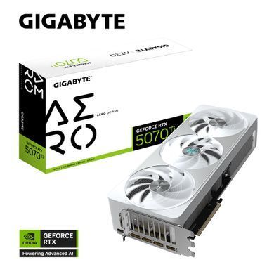 Gigabyte Відеокарта GeForce RTX 5070 Ti 16GB GDDR7 AERO OC GV-N507TAERO_OC-16GD фото