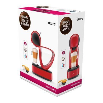 Krups Кавоварка капсульна Infinissima, 1.2л, капсули NESCAFE Dolce Gusto, червоний KP170510 фото