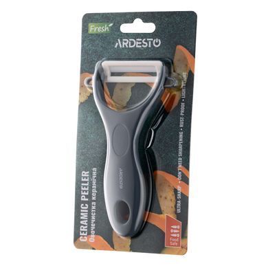 ARDESTO Овощечистка керамическая Fresh, керамика, пластик, серый