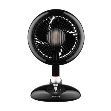 ARDESTO Вентилятор FT-F3600BL настільний, 12см, акумулятор, підсвічування, USB-A Type-C, чорний