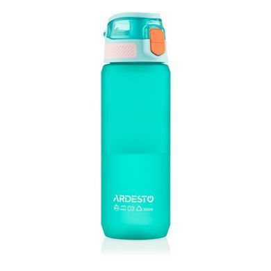 ARDESTO Пляшка для води Matte 800мл, пластик, блакитний