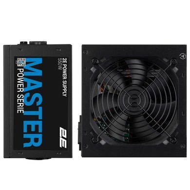 2E Блок питания Master Power (550W) >80% 80+ White 120мм 1xMB 24pin(20+4) 1xCPU 8pin(4+4) 3xMolex 5xSATA 2xPCIe 8pin(6+2) 2E-MP550-120APFC фото
