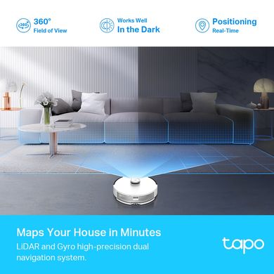 TP-Link Робот-пилосмок TAPO RV 30 LIDAR з підтримкою вологого прибирання TAPO-RV30 фото