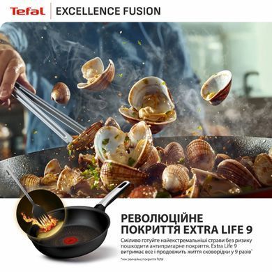 Tefal Frying pan Tefal Excellence Fusion, 26 cm, aluminum, bakelite, black G3380502 фото
