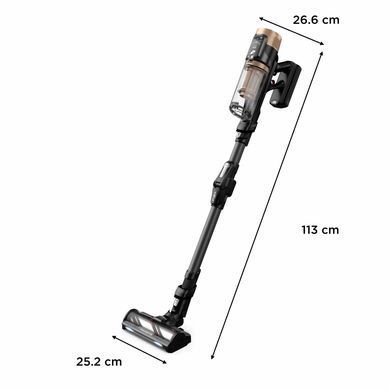 Rowenta Пылесос беспроводный X-Force Flex 14.80 Auto Animal, 240Вт, конт пыль -0.65л, автон. раб. до 90мин, HEF system 99,9%, черно-золотой RH9B74WO фото