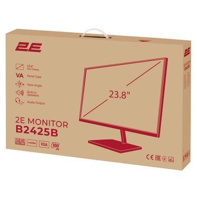 2E Монітор 2E 23.8" B2425B D-Sub, HDMI, VA, 100Hz 2E-B2425B-01.EU фото