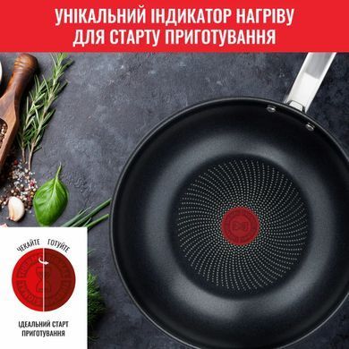 Tefal Сковорода ВОК Intuition, 28см, нержавіюча сталь B8171944 фото
