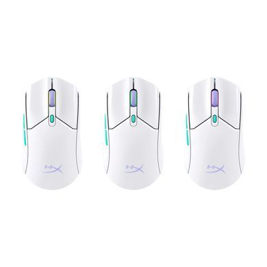 HyperX Мышь Pulsefire Haste 2 Core, RGB, WL/BT, белый 8R2E7AA фото