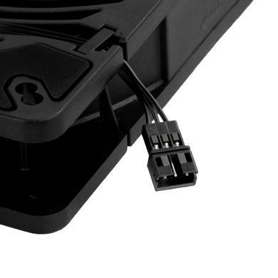 SilverStone Корпусний вентилятор Air Penetrator AP140I-ARGB 140мм, 500-2000rpm, 4 PinPWM, 3pin +5VARGB, 14.9-41.3dBa, чорний SST-AP140I-ARGB фото