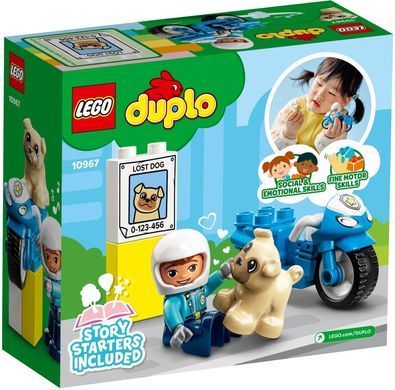 Конструктор LEGO DUPLO Town Поліцейський мотоцикл 10967 фото